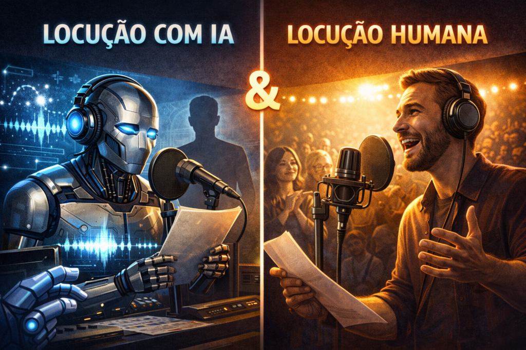 Locucao-com-IA-vs-locucao-humana-1024x683 IA Pode Falar… Mas Será Que Consegue Convencer?